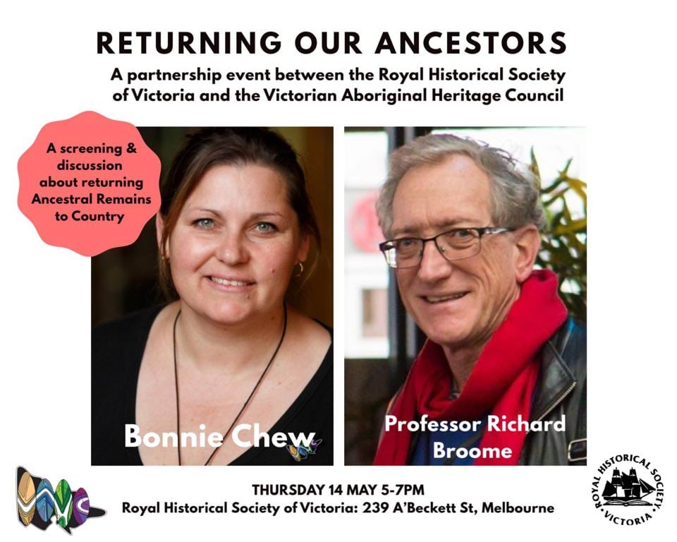 Returning our Ancestors: an online event with the Royal Historical Society of Victoria